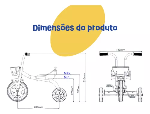 Motoca Triciclo Infantil You 3 Boy Nathor