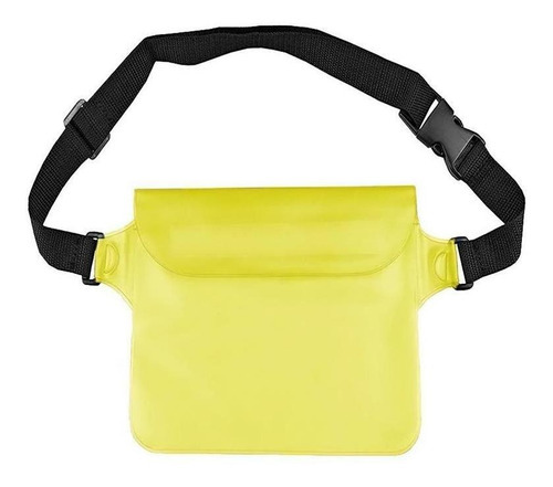 Pochete Bolsa Impermeável A Prova D'água Pode Ser Submersa Cor Amarelo