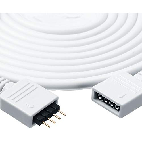 22 Pieces Rgb Extension Cable 4 Pin Led Strip Connector...