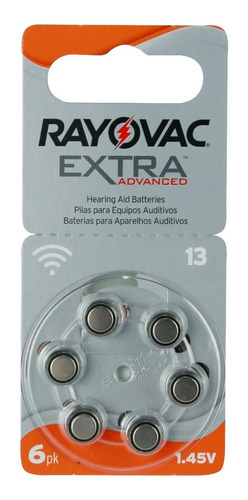 18 Pilas Para Audífono #13. Rayovac Extra Originales 1.45 V