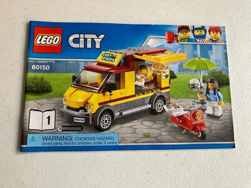 Lego 60150 Camión De Pizza - Usado - Sin Caja-sin 1 Pieza