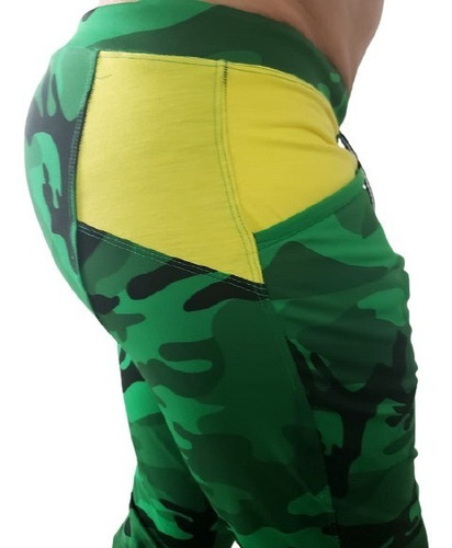 Imagem 3 de 8 de Calça Saruel Brasil ( Copa ) Verde E Amarela