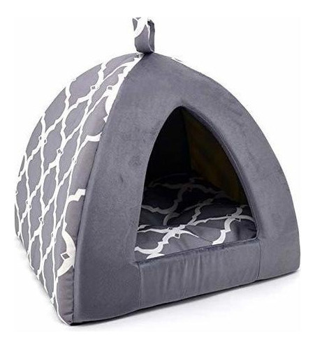 Best Pet Supplies Pet Tent-soft Bed Para Perros Y Gatos Gray