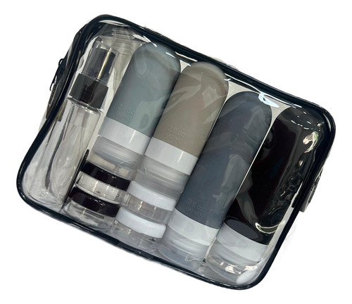 Dispensador De Botellas De Viaje, Contenedores De Negro