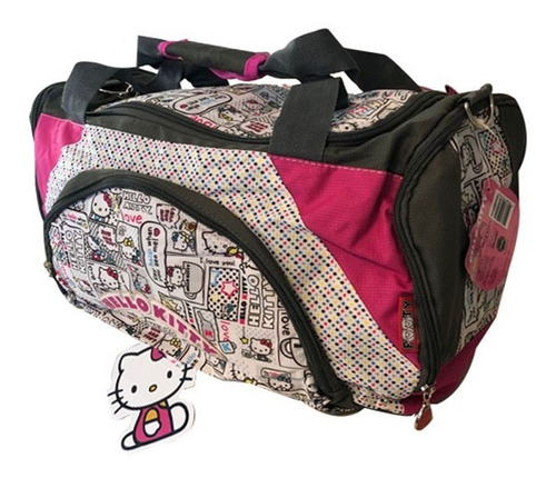 Bolso Viaje Hello Kitty Mk466 Lona Grande 