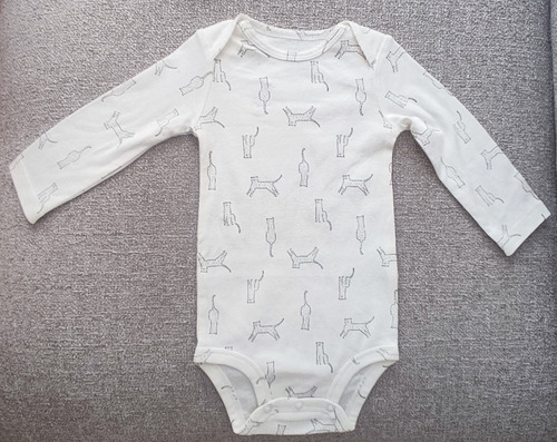 Carters Set 3 Piezas Pañalero Beba 12 Meses, Animal Print