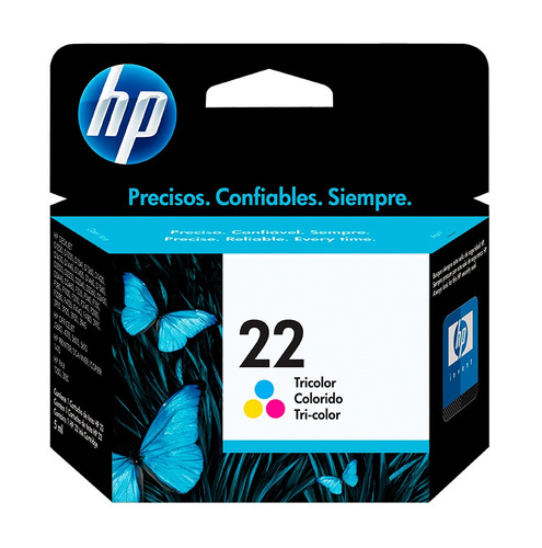 Cartucho De Tinta Hp 22 Tricolor Original