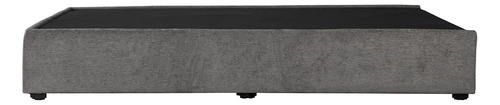 Base Cama Queen Size Dicasa Base Gris Oscuro