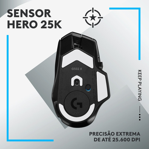 Mouse Gamer Sem Fio G502 X Lightspeed Preto Logitech