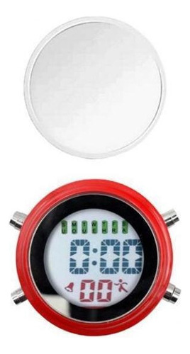 2x Mini Reloj Despertador Impermeable Autoadhesivo Moto Yate