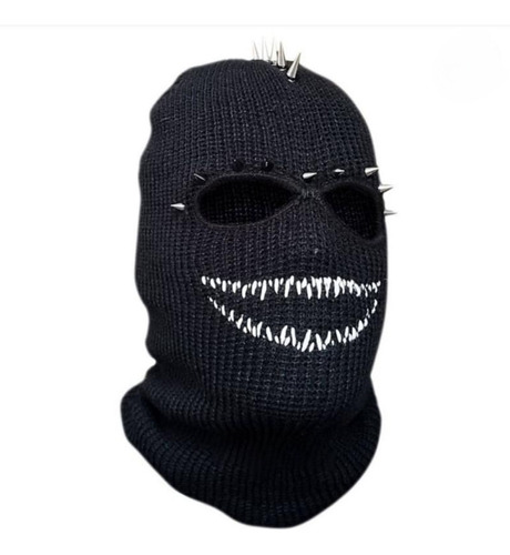 (13 #mold) Gorro De Punto Con Pasamontañas Scary Teeth Robbe