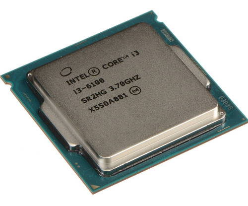 Procesador gamer Intel Core i3-6100 CM8066201927202 de 2 núcleos y 3.7GHz de frecuencia con gráfica integrada