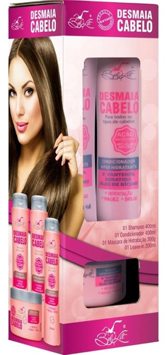  Kit Redutor De Volume Profissional D. Cabelo Belkit 4 Itens