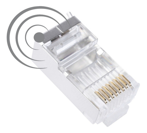 Imagen 5 de 5 de Tarro Con Conector Plug Rj45 Cat6 Blindado Linkedpro