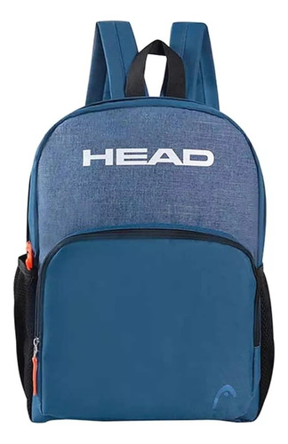 Mochila Head Hombre Adulto Niño Adolescente Porta Botella Color Azul 16008 Head Diseño De La Tela Liso