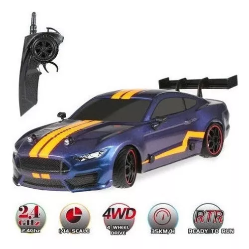 Compre Carro de deriva RC, 1:14 carro de controle remoto 4wd drift