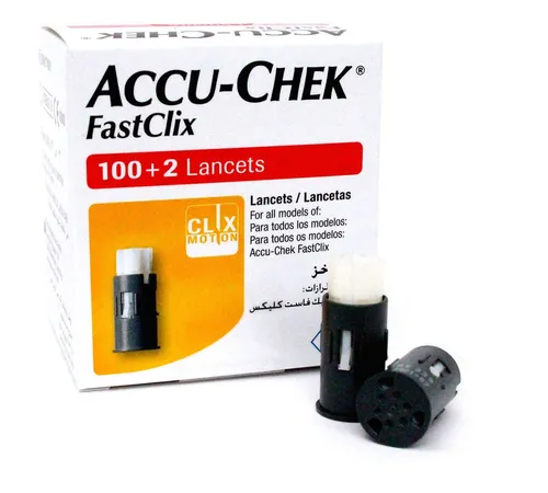 Accu-chek Fastclix 100+2 Lancetas