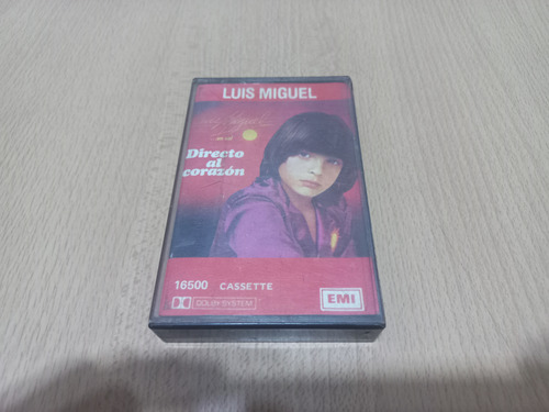 Cassette Luis Miguel  Directo Al Corazon 