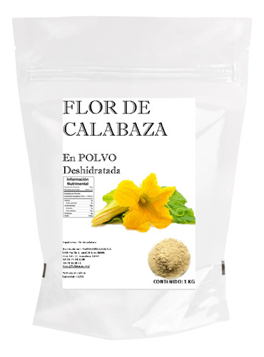 1 Kg De Flor De Calabaza En Polvo Pura 