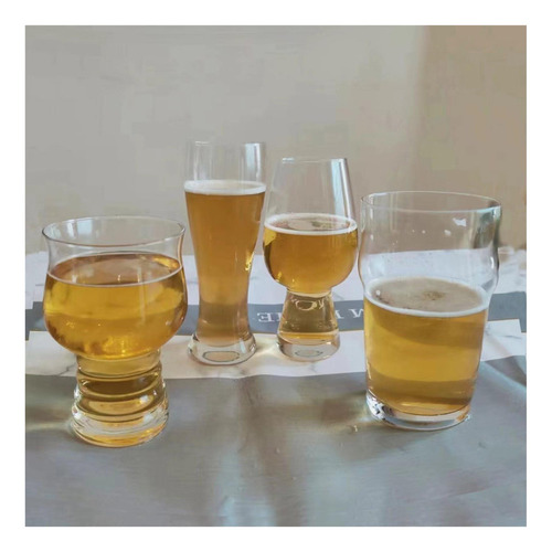 Tlguangw Beer Glass Juego De 4, Craft Ipa Beer Glass, Pilsne
