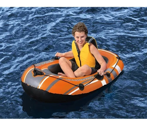 Imagen 10 de 10 de Bote Balsa Inflable Niños Pileta 61099 155x97cm Bestway