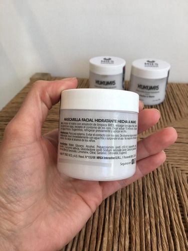 Imagen 3 de 3 de Mascara Facial Hidratante Pepino Kukumis 90g