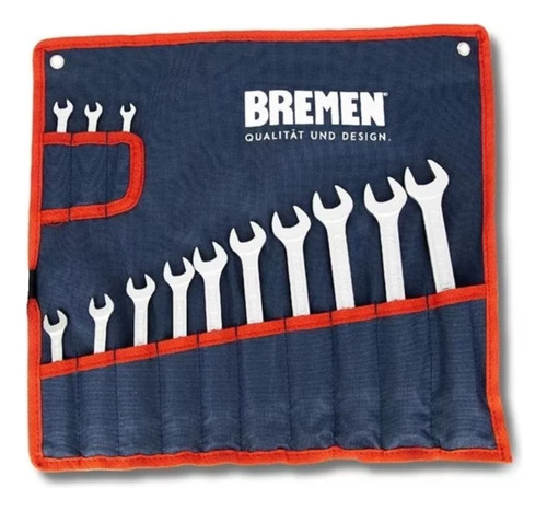 Set Llaves Combinadas Bremen Milimetricas 7176 7-19mm 13pzas