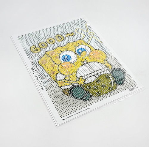 Pintura En Diamantes Diamonds C/porta Retrato Kitty Y Mas Bob Esponja