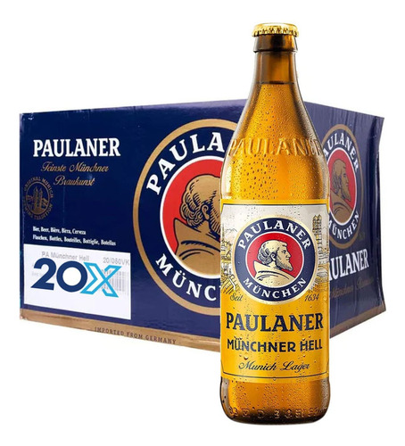 20x Cerveja Paulaner Munchner Hell 500ml