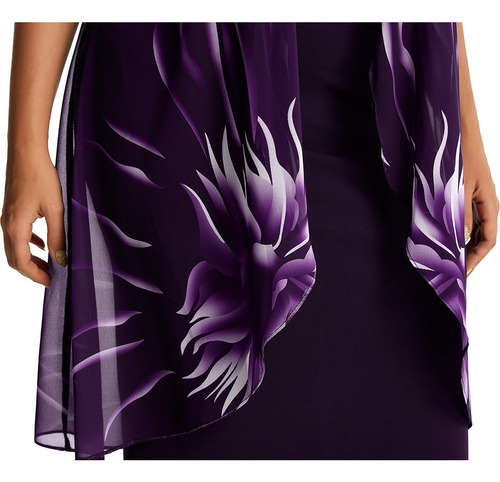 Vestido Elegantes Dama Plus Size Fiesta Flores Estampado