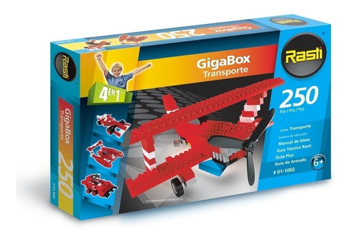 Rasti Gigabox Transporte 250 Piezas Con Ruedas Y Alas L Ego