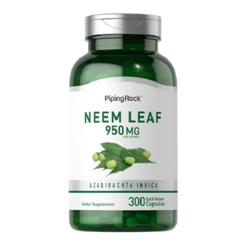 Hoja De Neem Leaf Hindu 950mg X300caps Salud Inmune-antiox