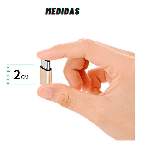 Adaptador V8 Conector Otg Micro Usb 2.0 Para Tipo C Cores