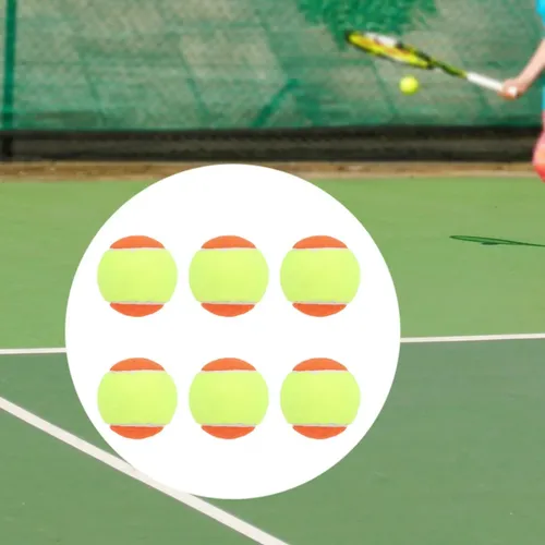 Pack De 6 Pelotas De Tenis GBKDQQ Para Principiantes – Stage 3, Vuelan Un 75% Más Lento, Ligeras Y Suaves (58 G)