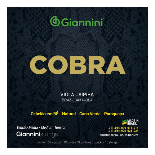 Corda Bronze 80/20 Viola Cebolao Em R