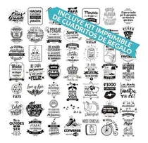 Comprar 3000 Vectores De Frases Para Frascos Botellas Pared Cuadros