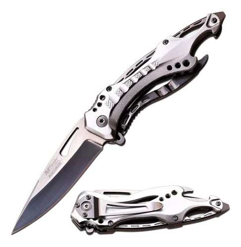 Cuchillo Plegable Táctico Asistido Por Resorte Mt-a705