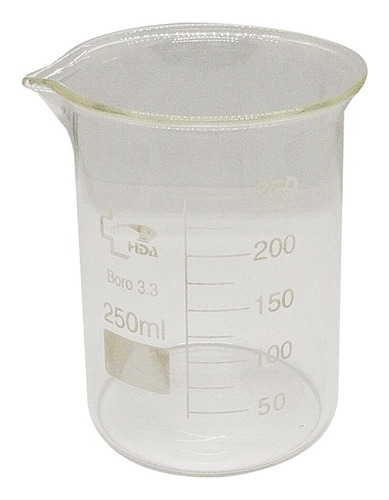 Imagen 1 de 9 de Vaso Vidrio Precipitado Hda Boro 3.3 250ml Importado
