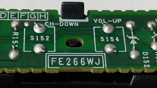 Botonera Tv Sharp Lc-37d64u Ke266 Fe266wj (Usado)
