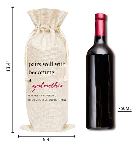 Bolsa De Regalo Para Botella De Vino