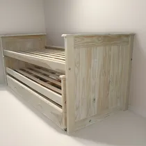 Comprar Cama Nido En Pino + Carro Cama X3 . Cuchetas  Muebles Osiris