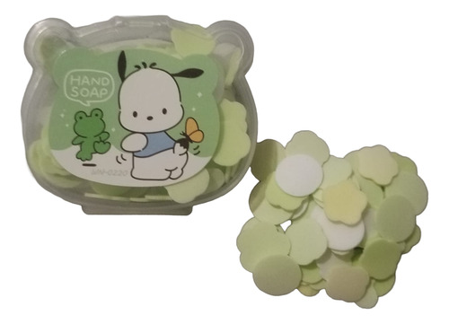 Láminas De Jabón Manos Portátil 4pz Kuromi Pochacco Kitty