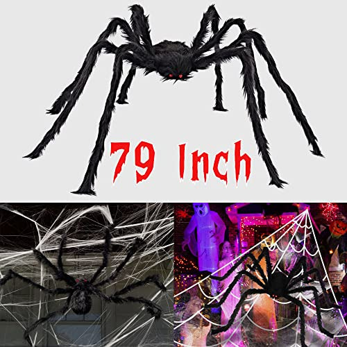Araña Gigante De 79 Pulgadas Decoración De Halloween,...