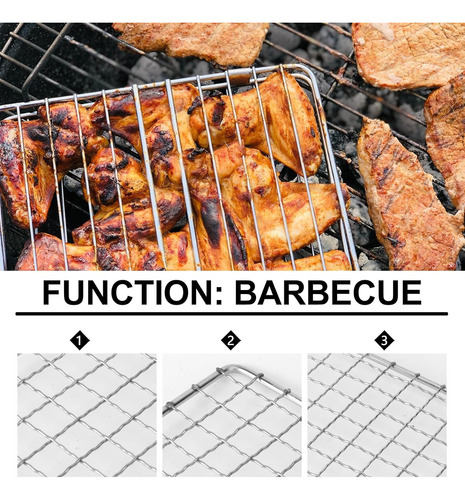 Parrilla Rejilla Asador Asado Barbacoa Carbón Asar 26 X44 Cm