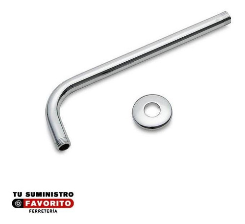 Brazo Para Ducha Metalico Cromado 40cm