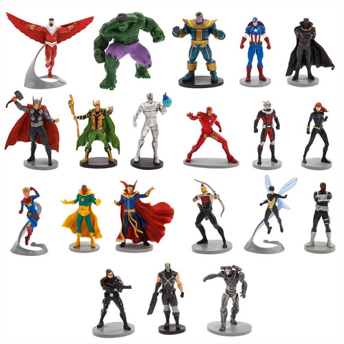 Set Figuras X 20 Lujo Avengers Marvel (9 Cm) A2756 Disney