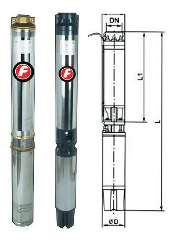 Electro Bombas Sumergible Agua 4 Pulgadas 7,5hp 380v 5,5kw