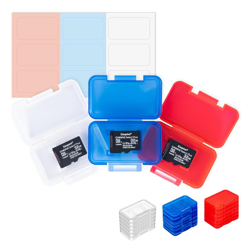 18 Fundas De Plástico Transparente Multicolor Para Tarjetas