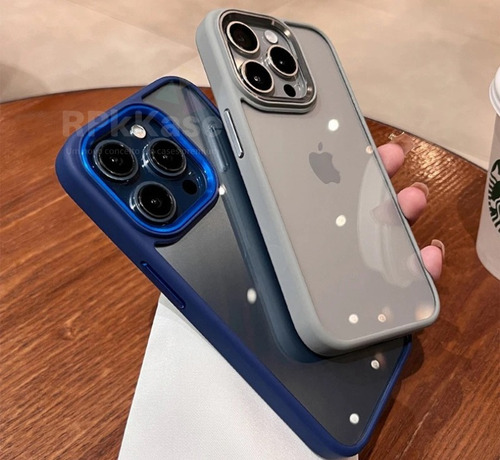 Funda De Tpu De Titanio Natural For iPhone 15 Pro Max Edge.