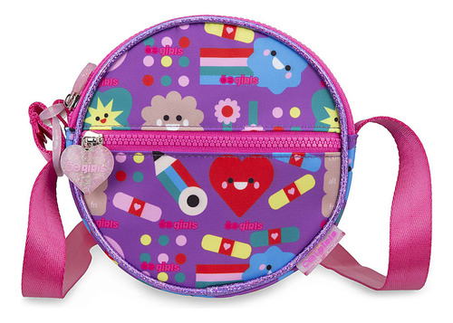 Bolsa Niñas Crossbody Cloe Irafi Mediano Color Violeta